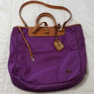 Dooney&Bourke purple nylon tote